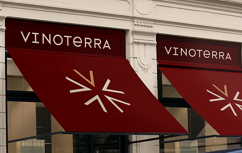 Vinoterra: креативная идея и айдентика для импортера вин и крепкого алкоголя
