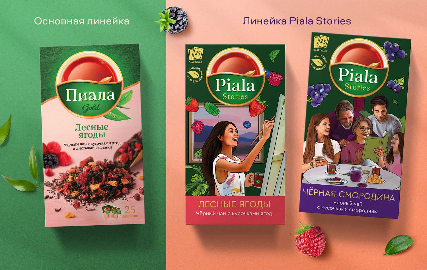 Piala Stories: креативная концепция, дизайн упаковки для казахского бренда чая - Портфолио Depot